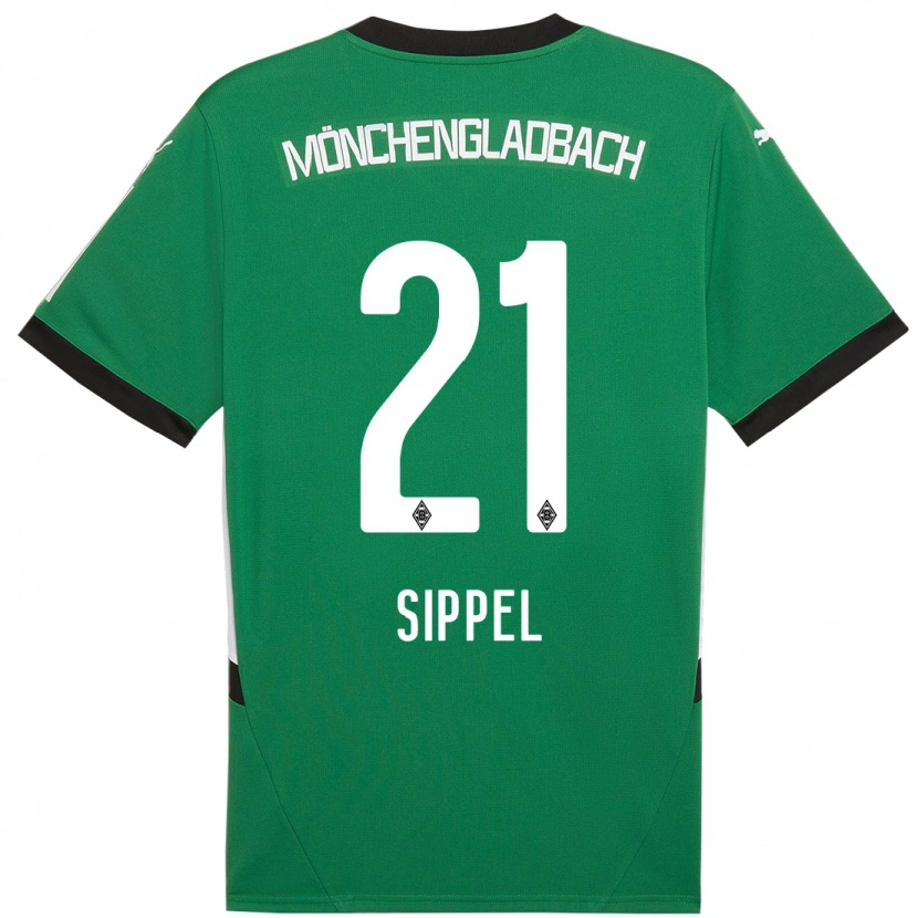 Danxen Kid Tobias Sippel #21 Green White Away Jersey 2024/25 T-Shirt