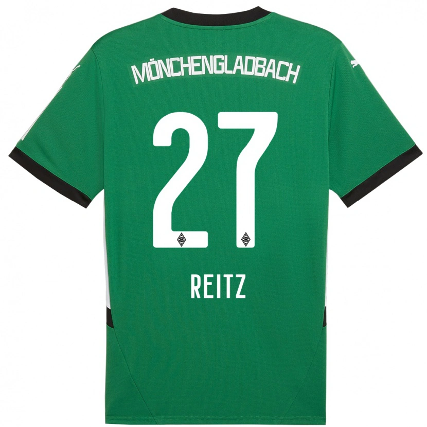 Danxen Kid Rocco Reitz #27 Green White Away Jersey 2024/25 T-Shirt