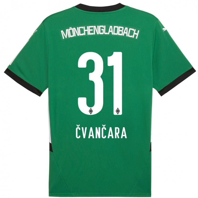 Danxen Kid Tomas Cvancara #31 Green White Away Jersey 2024/25 T-Shirt