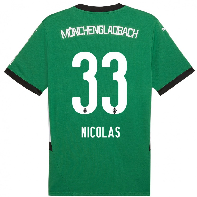 Danxen Kid Moritz Nicolas #33 Green White Away Jersey 2024/25 T-Shirt