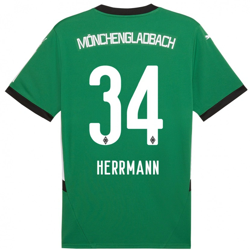 Danxen Kid Charles Herrmann #34 Green White Away Jersey 2024/25 T-Shirt