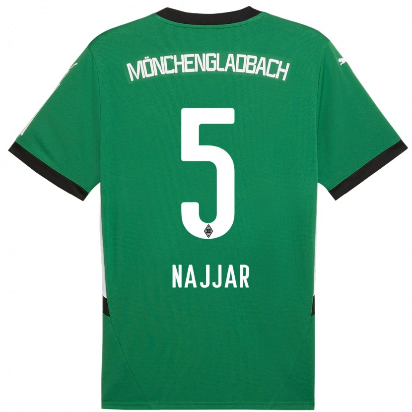 Danxen Kid Jamil Najjar #5 Green White Away Jersey 2024/25 T-Shirt