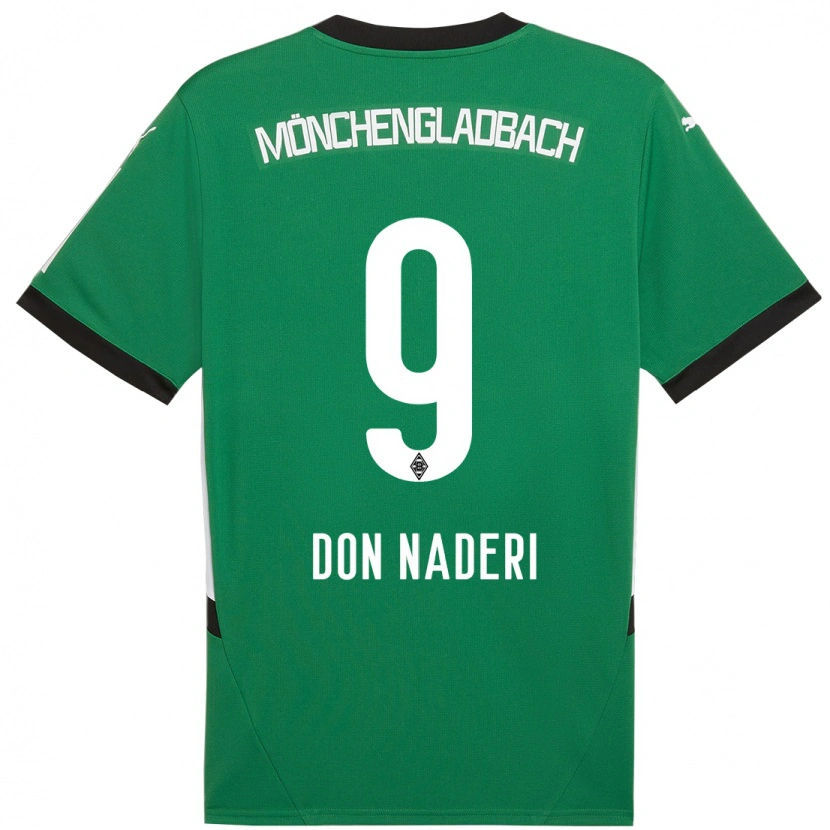 Danxen Kid Ryan Naderi #9 Green White Away Jersey 2024/25 T-Shirt