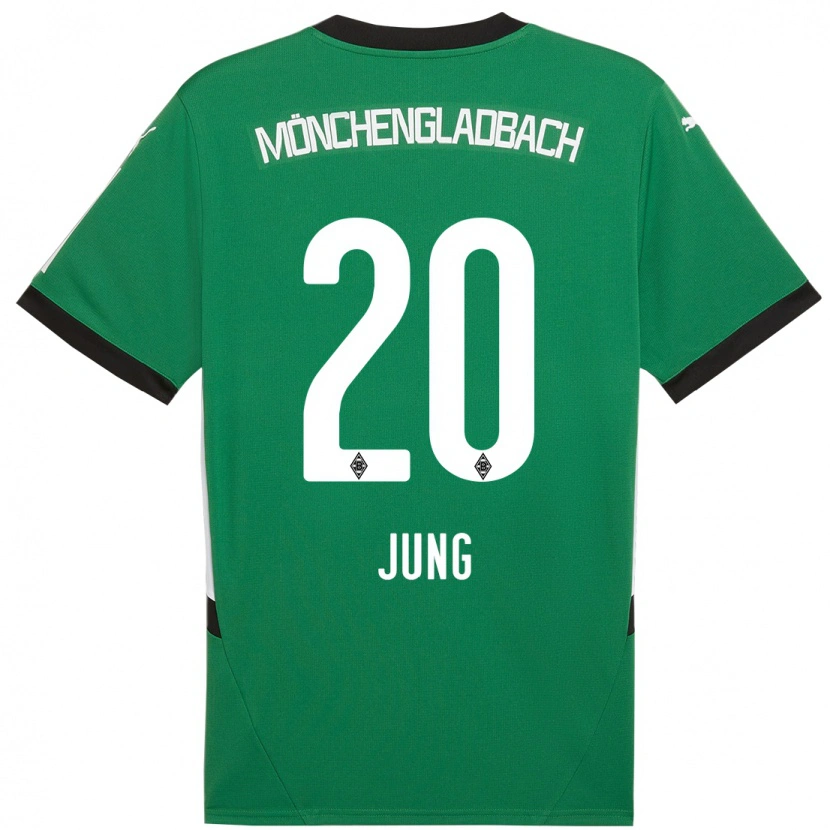 Danxen Kid In-Gyom Jung #20 Green White Away Jersey 2024/25 T-Shirt