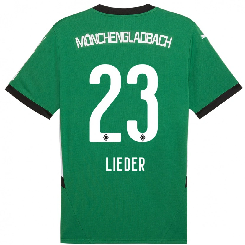 Danxen Kid Michel Lieder #23 Green White Away Jersey 2024/25 T-Shirt