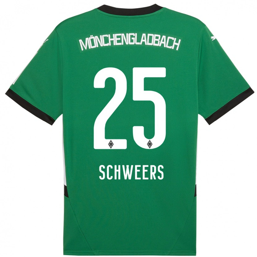 Danxen Kid Lion Schweers #25 Green White Away Jersey 2024/25 T-Shirt