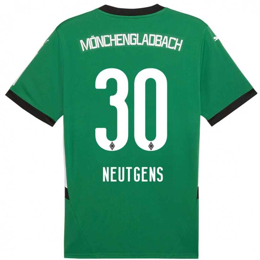 Danxen Kid Maximilian Neutgens #30 Green White Away Jersey 2024/25 T-Shirt