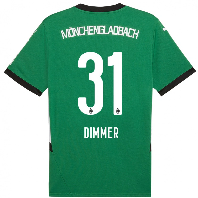 Danxen Kid Florian Dimmer #31 Green White Away Jersey 2024/25 T-Shirt