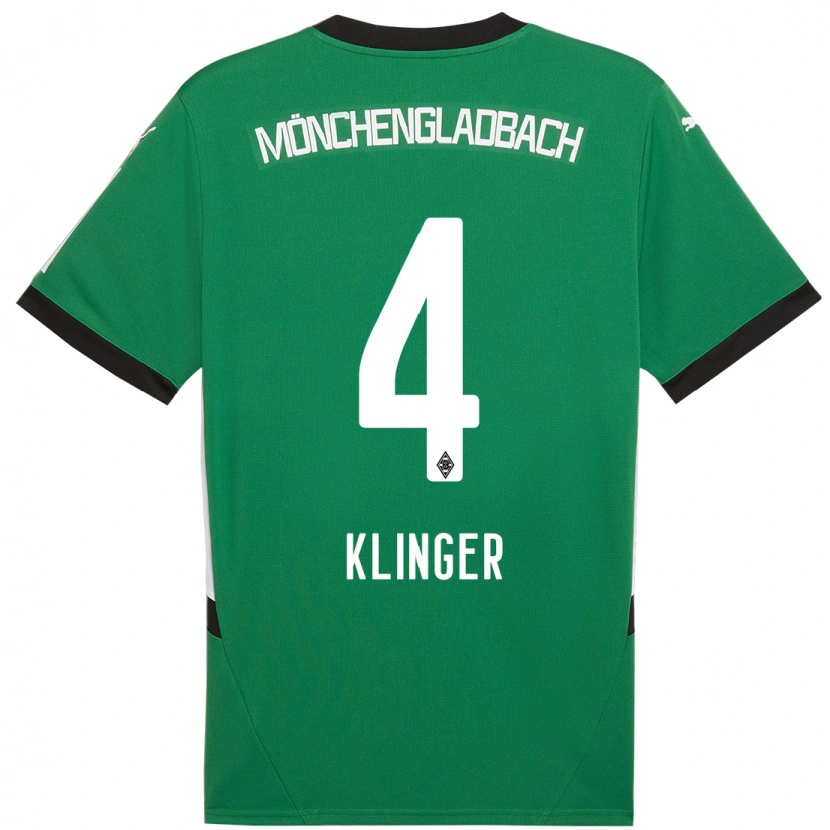 Danxen Kid Nina Klinger #4 Green White Away Jersey 2024/25 T-Shirt