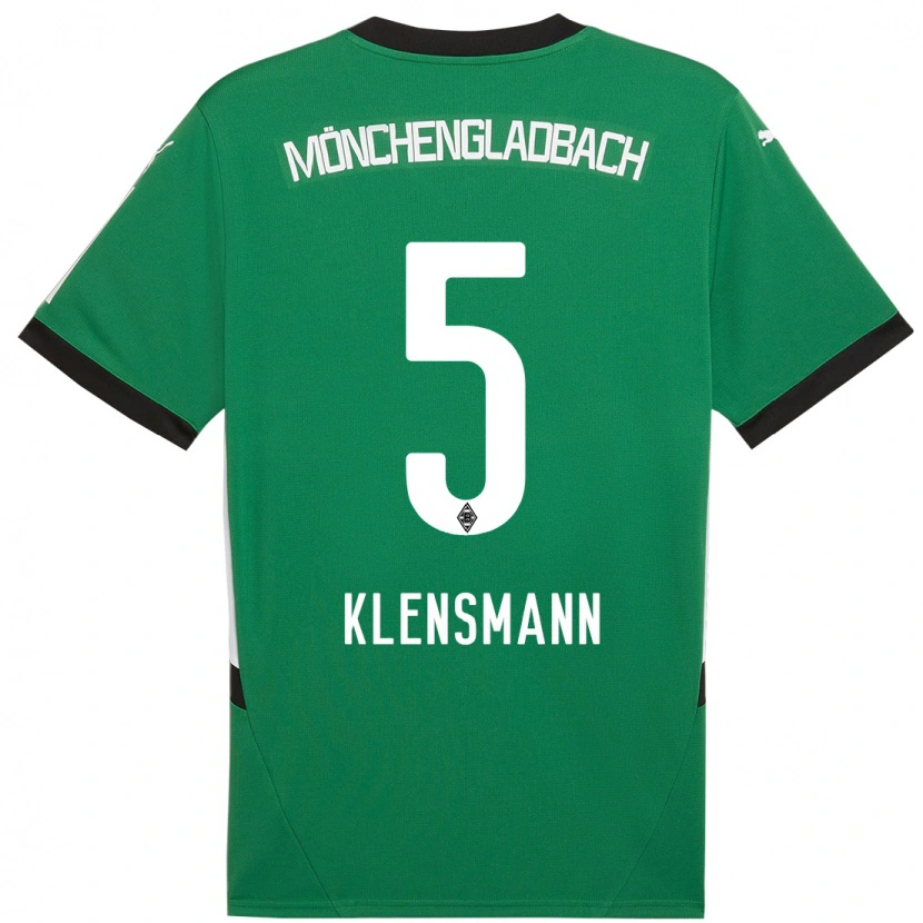 Danxen Kid Paula Klensmann #5 Green White Away Jersey 2024/25 T-Shirt