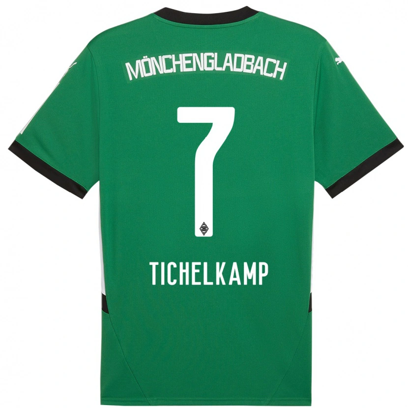 Danxen Kid Emily Tichelkamp #7 Green White Away Jersey 2024/25 T-Shirt