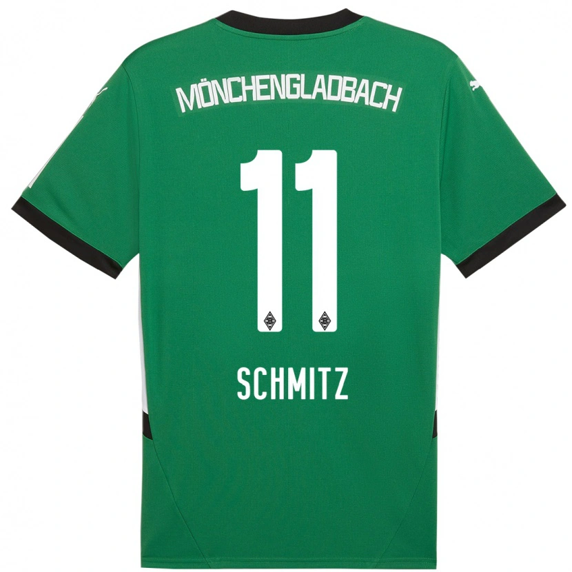 Danxen Kid Louisa Schmitz #11 Green White Away Jersey 2024/25 T-Shirt