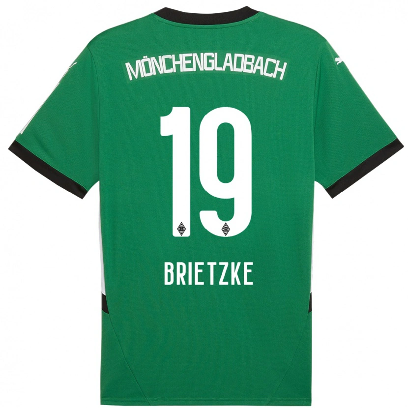 Danxen Kid Yvonne Brietzke #19 Green White Away Jersey 2024/25 T-Shirt