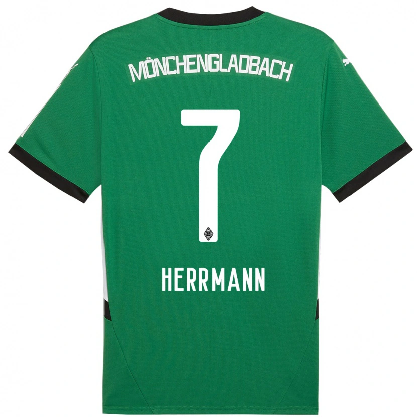 Danxen Kid Patrick Herrmann #7 Green White Away Jersey 2024/25 T-Shirt