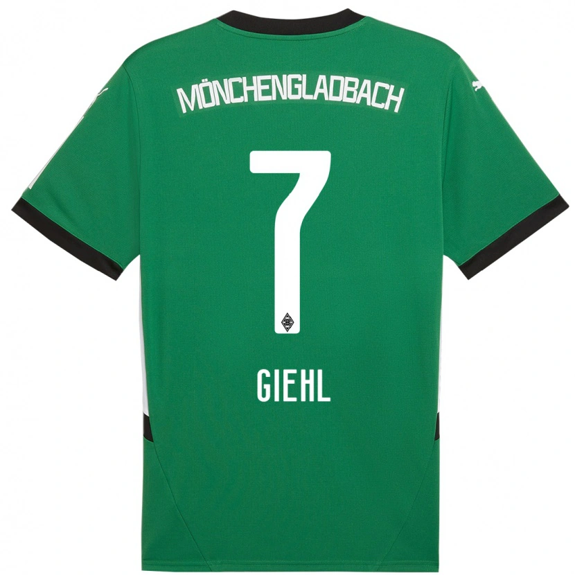 Danxen Kid Madita Giehl #7 Green White Away Jersey 2024/25 T-Shirt