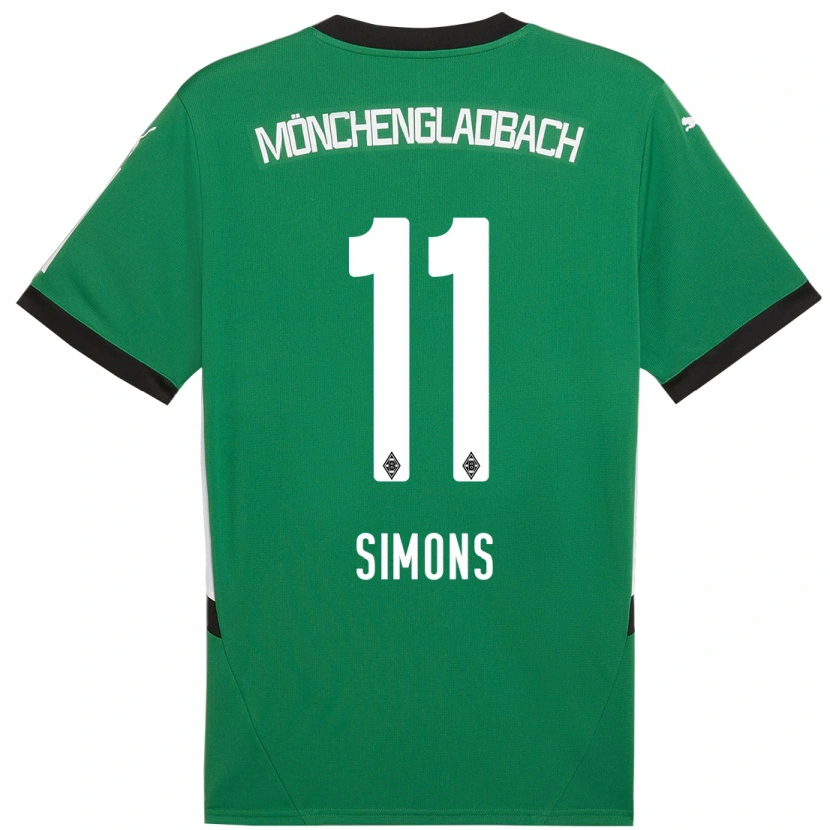 Danxen Kid Kelly Simons #11 Green White Away Jersey 2024/25 T-Shirt