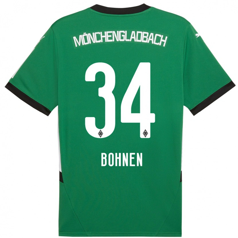 Danxen Kid Bohnen #34 Green White Away Jersey 2024/25 T-Shirt