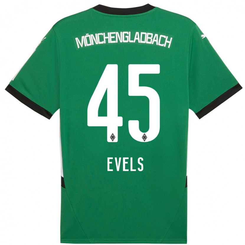 Danxen Kid Emily Evels #45 Green White Away Jersey 2024/25 T-Shirt