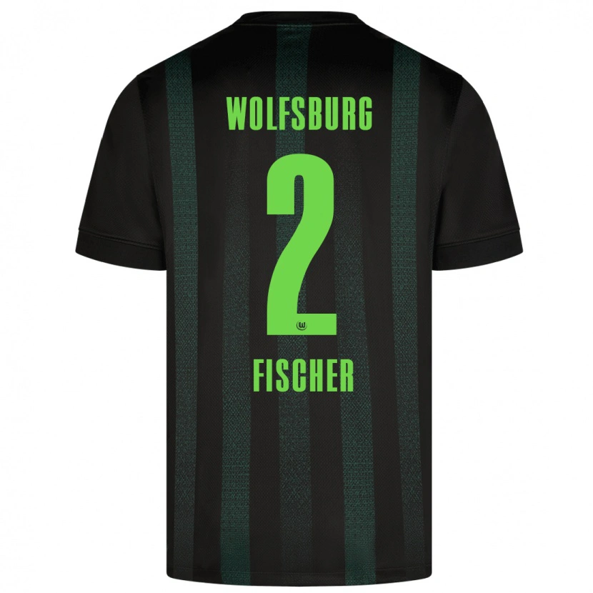 Danxen Kid Kilian Fischer #2 Dark Green Away Jersey 2024/25 T-Shirt