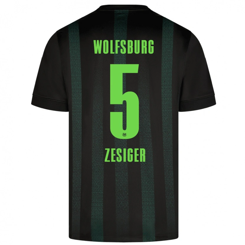 Danxen Kid Cédric Zesiger #5 Dark Green Away Jersey 2024/25 T-Shirt