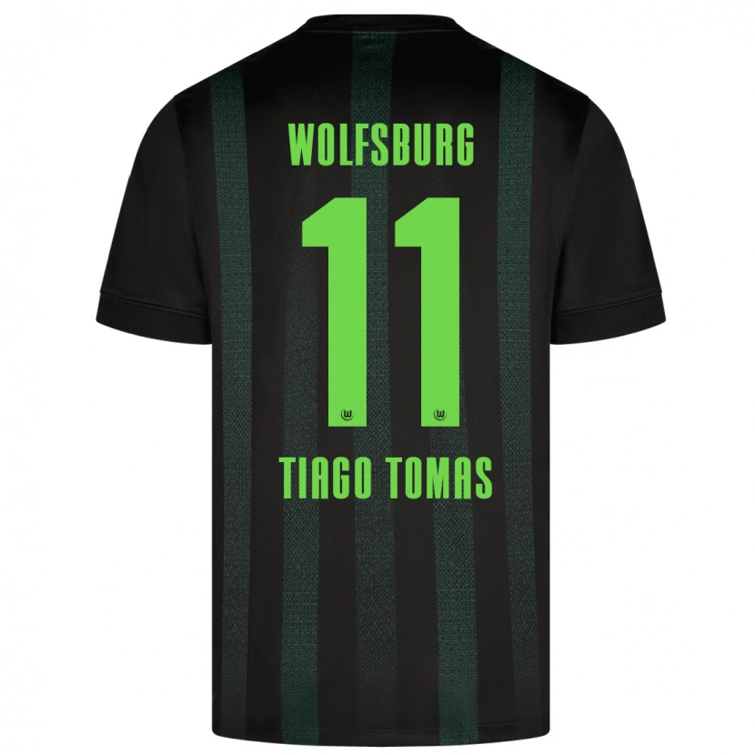 Danxen Kid Tiago Tomás #11 Dark Green Away Jersey 2024/25 T-Shirt