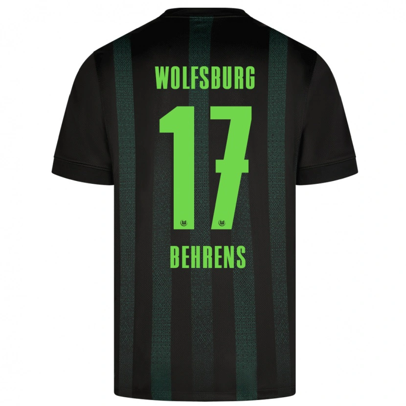 Danxen Kid Kevin Behrens #17 Dark Green Away Jersey 2024/25 T-Shirt