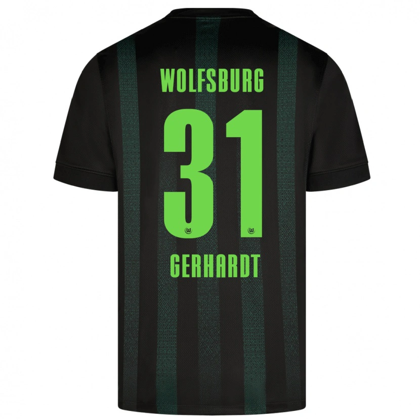 Danxen Kid Yannick Gerhardt #31 Dark Green Away Jersey 2024/25 T-Shirt