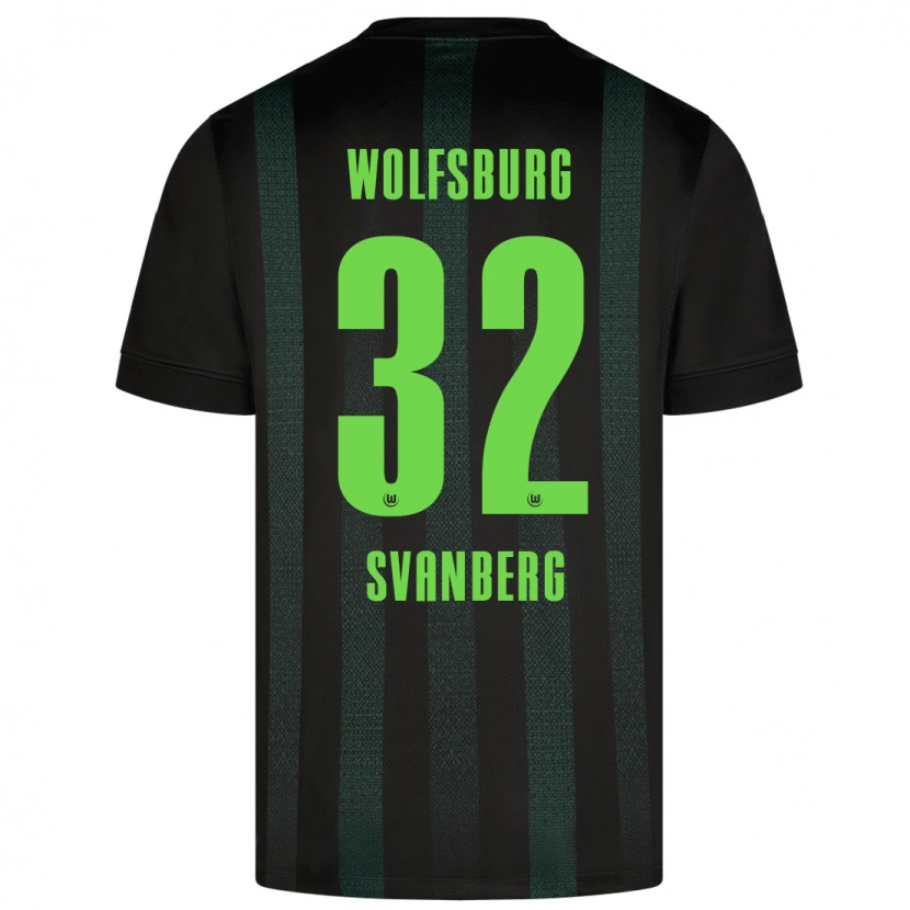 Danxen Kid Mattias Svanberg #32 Dark Green Away Jersey 2024/25 T-Shirt