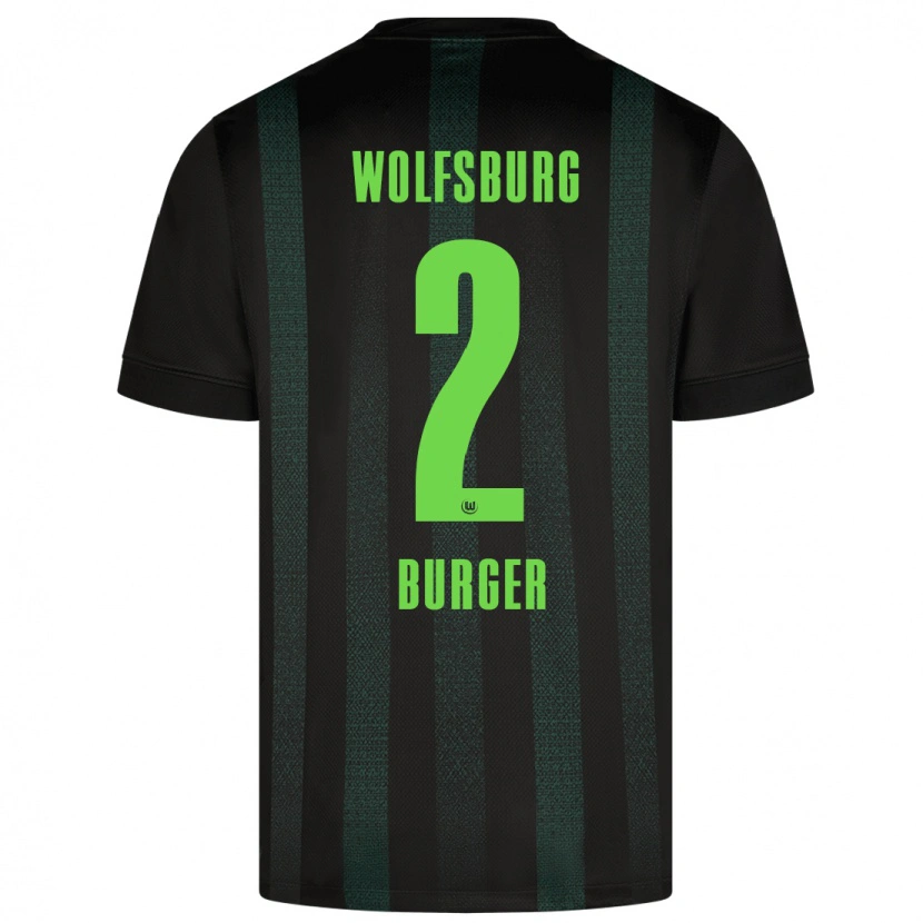 Danxen Kid Jan Bürger #2 Dark Green Away Jersey 2024/25 T-Shirt