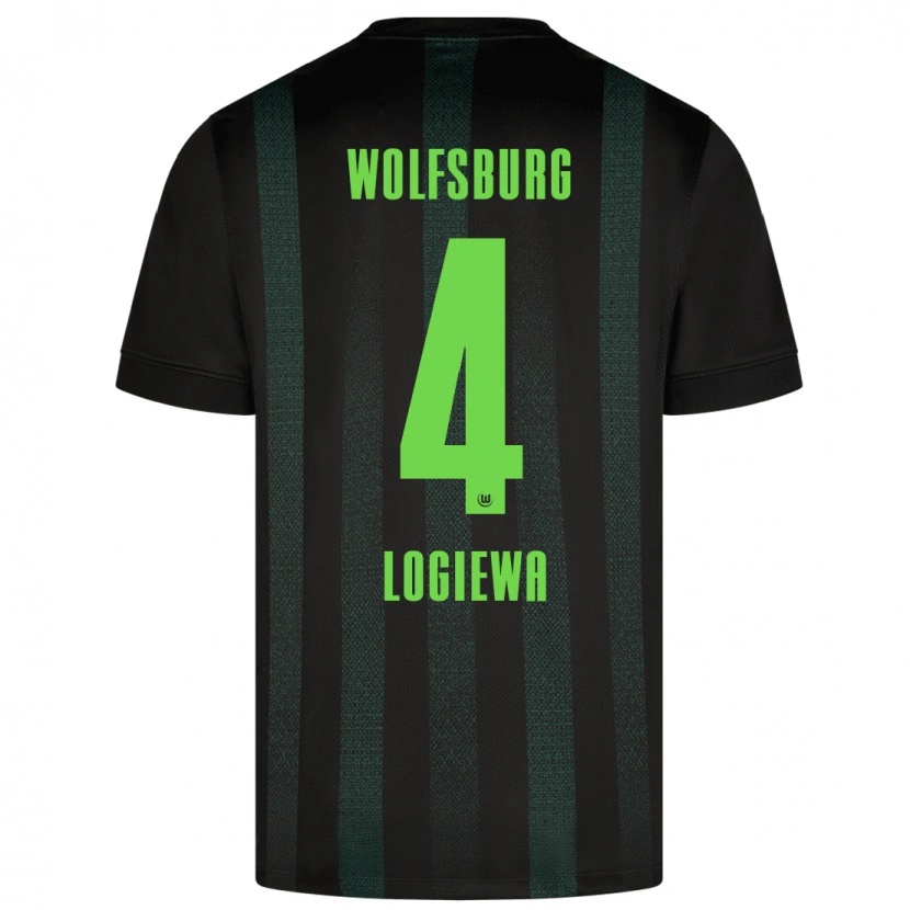 Danxen Kid Luca Logiewa #4 Dark Green Away Jersey 2024/25 T-Shirt