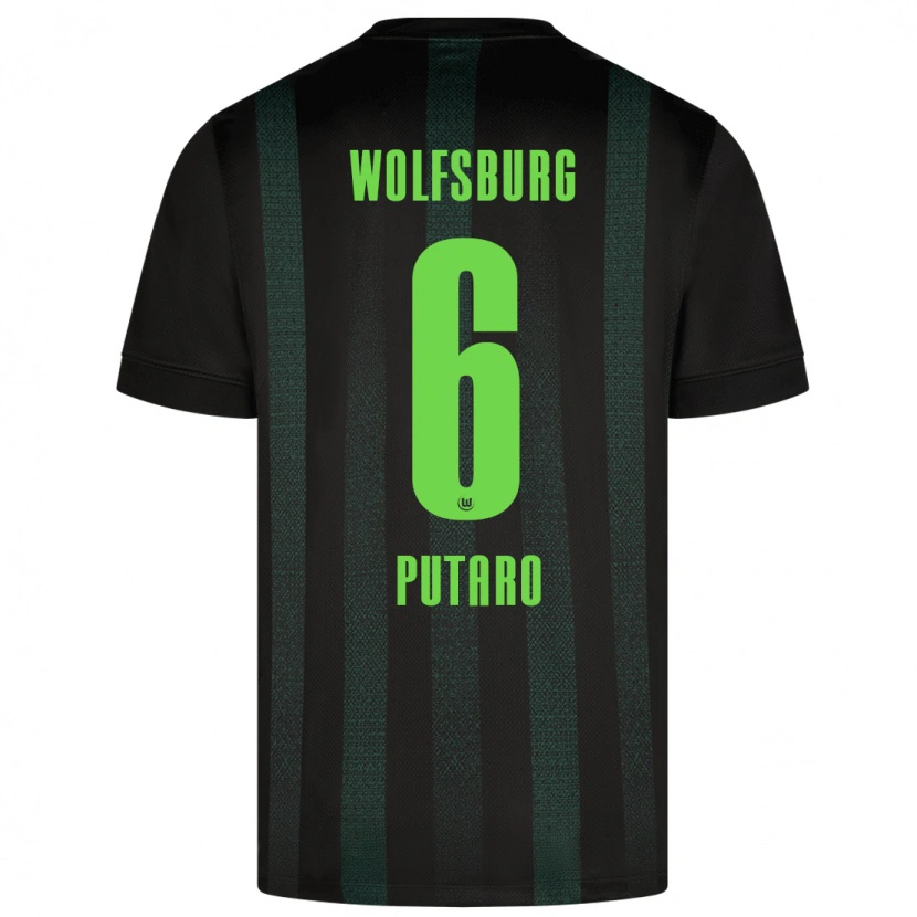 Danxen Kid Luca Putaro #6 Dark Green Away Jersey 2024/25 T-Shirt