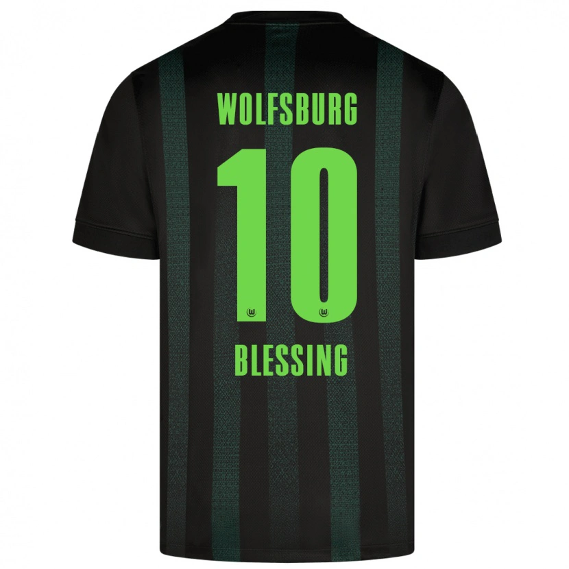 Danxen Kid Èlisée Blessing #10 Dark Green Away Jersey 2024/25 T-Shirt