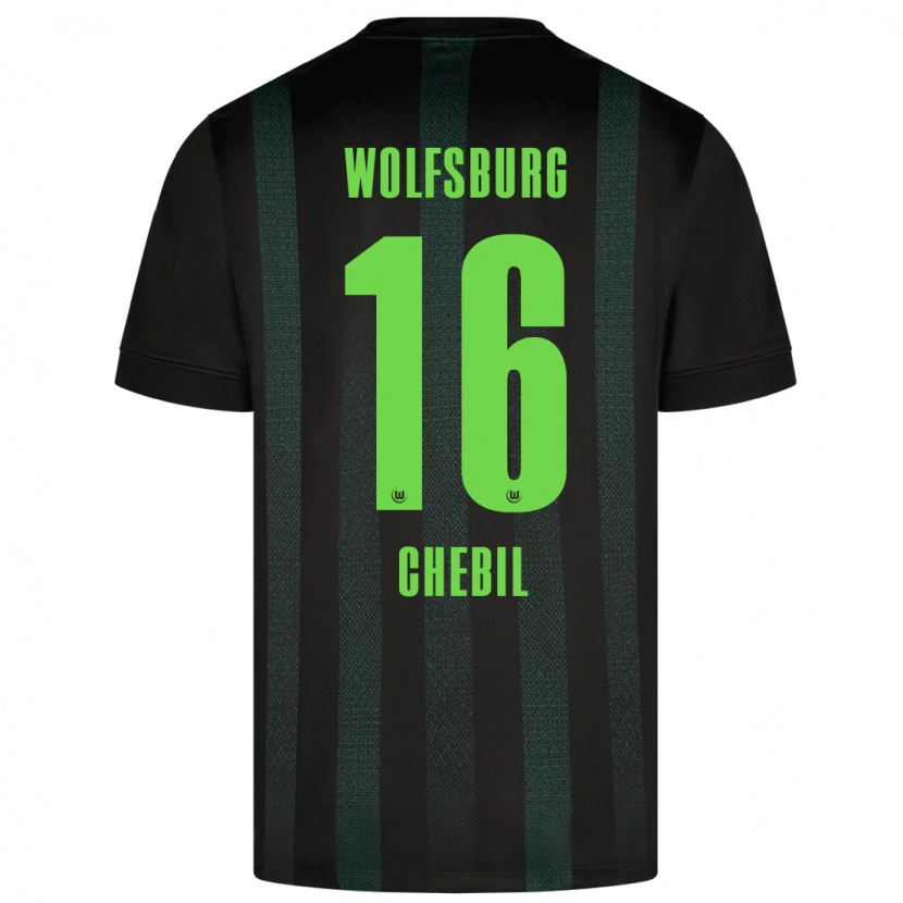 Danxen Kid Yasin Chebil #16 Dark Green Away Jersey 2024/25 T-Shirt