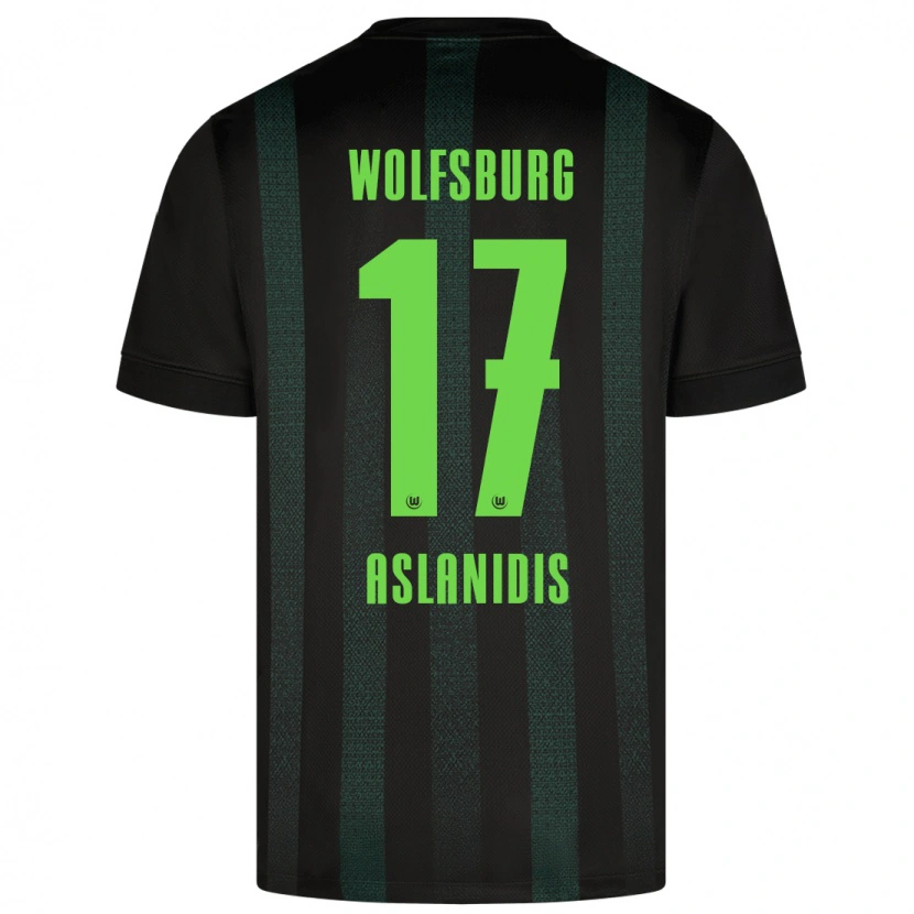 Danxen Kid Elijas Aslanidis #17 Dark Green Away Jersey 2024/25 T-Shirt