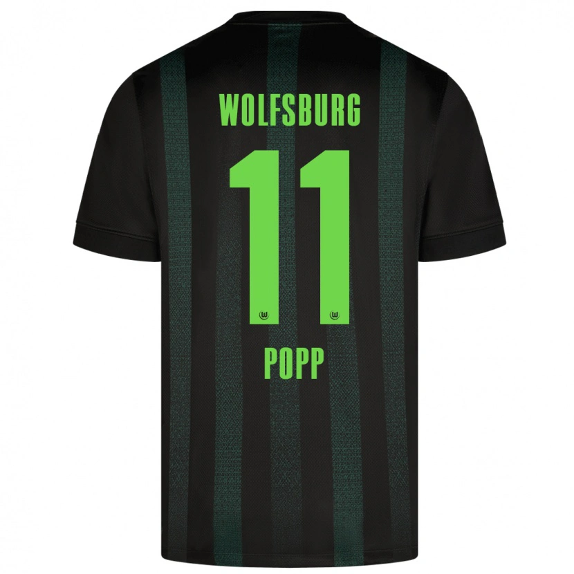 Danxen Kid Alexandra Popp #11 Dark Green Away Jersey 2024/25 T-Shirt