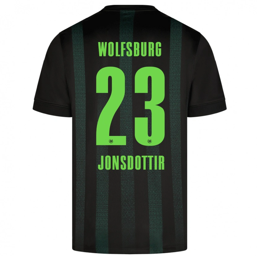 Danxen Kid Sveindís Jane Jónsdóttir #23 Dark Green Away Jersey 2024/25 T-Shirt