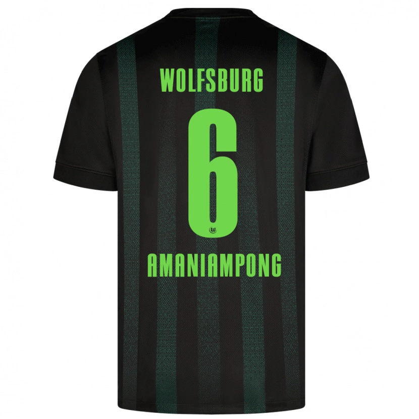 Danxen Kid Marces Amaniampong #6 Dark Green Away Jersey 2024/25 T-Shirt