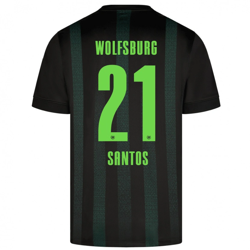 Danxen Kid Leonardo Santos #21 Dark Green Away Jersey 2024/25 T-Shirt