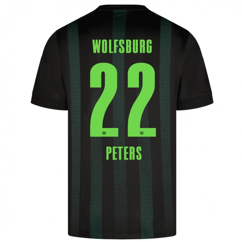 Danxen Kid Laurin Peters #22 Dark Green Away Jersey 2024/25 T-Shirt