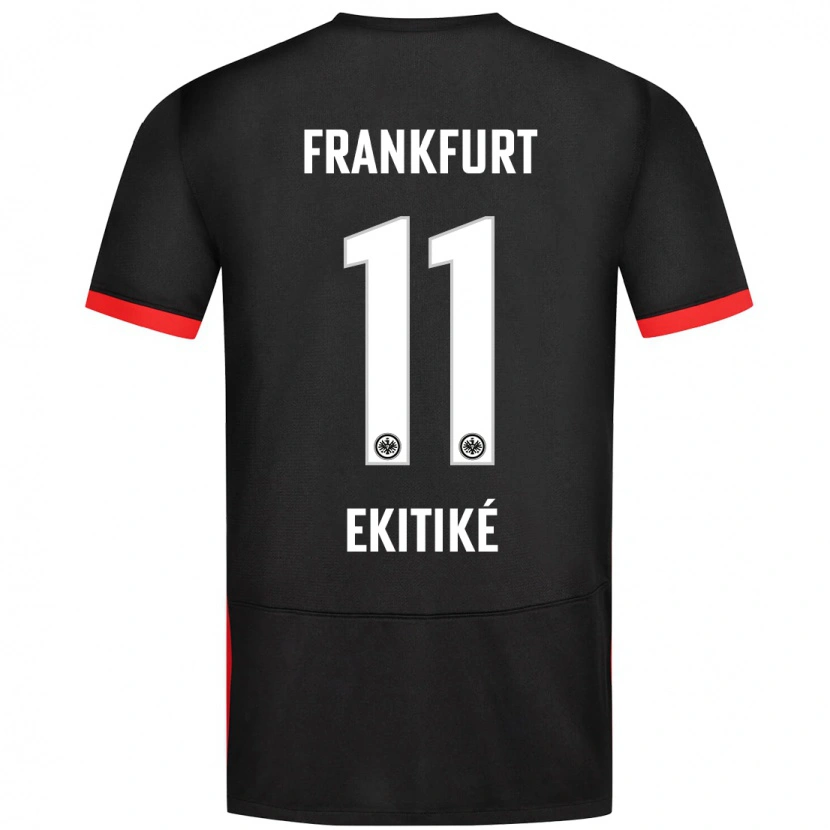 Danxen Kid Hugo Ekitiké #11 Black Away Jersey 2024/25 T-Shirt