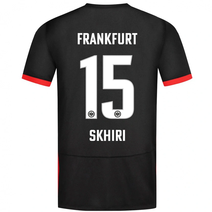 Danxen Kid Ellyes Skhiri #15 Black Away Jersey 2024/25 T-Shirt