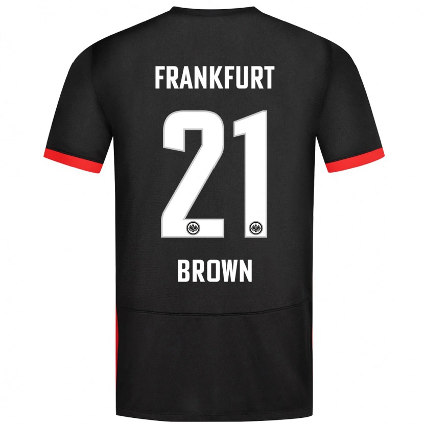 Danxen Kid Nathaniel Brown #21 Black Away Jersey 2024/25 T-Shirt