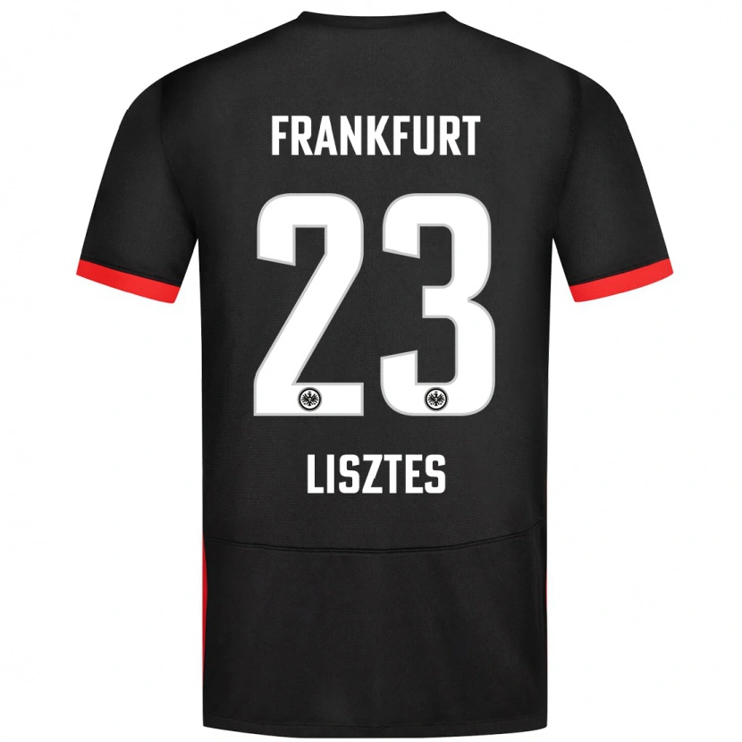 Danxen Kid Krisztián Lisztes #23 Black Away Jersey 2024/25 T-Shirt