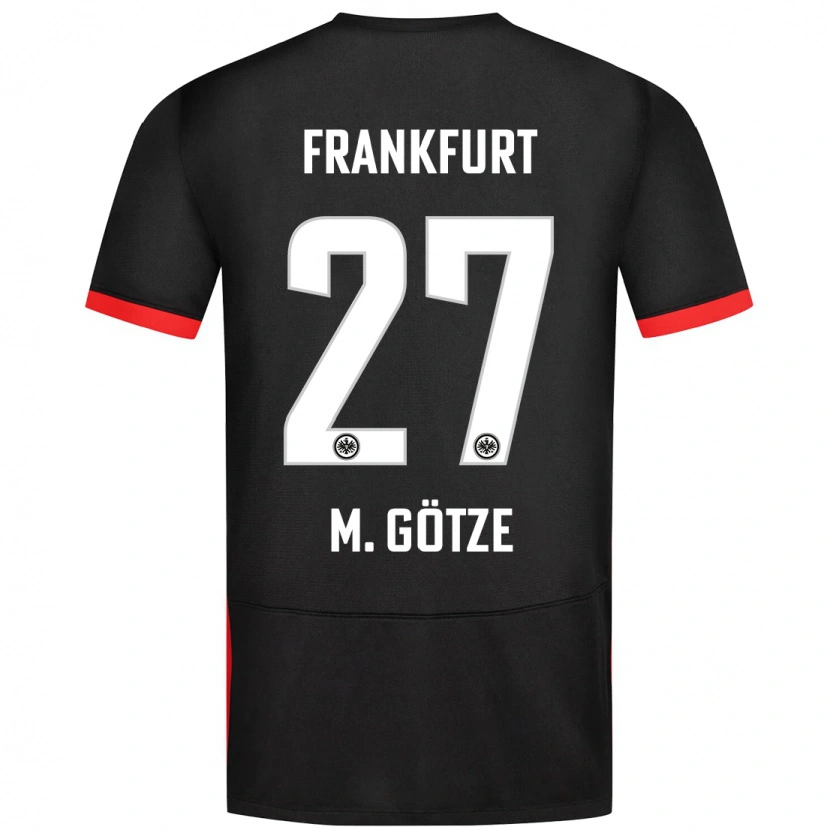 Danxen Kid Mario Götze #27 Black Away Jersey 2024/25 T-Shirt