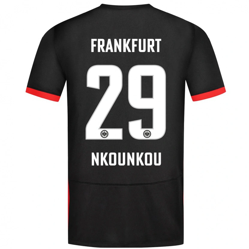 Danxen Kid Niels Nkounkou #29 Black Away Jersey 2024/25 T-Shirt