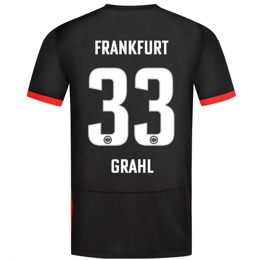 Danxen Kid Jens Grahl #33 Black Away Jersey 2024/25 T-Shirt