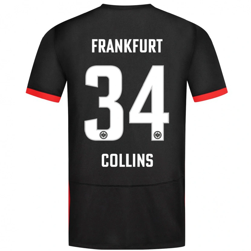 Danxen Kid Nnamdi Collins #34 Black Away Jersey 2024/25 T-Shirt