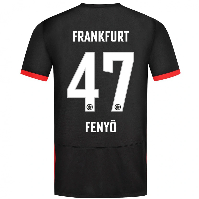 Danxen Kid Noah Fenyő #47 Black Away Jersey 2024/25 T-Shirt