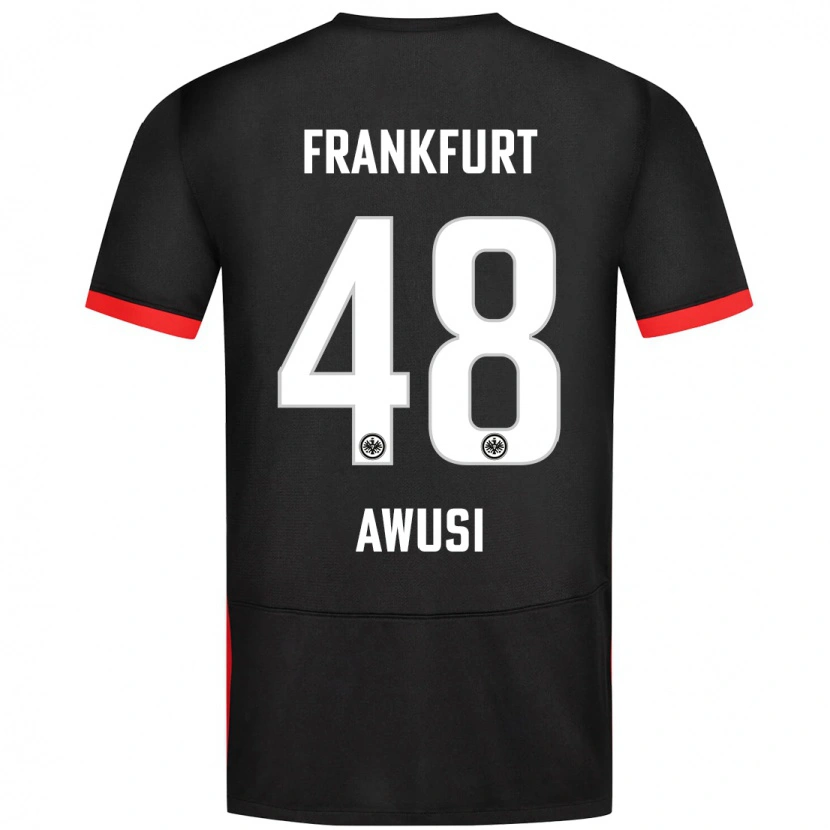 Danxen Kid Junior Awusi #48 Black Away Jersey 2024/25 T-Shirt