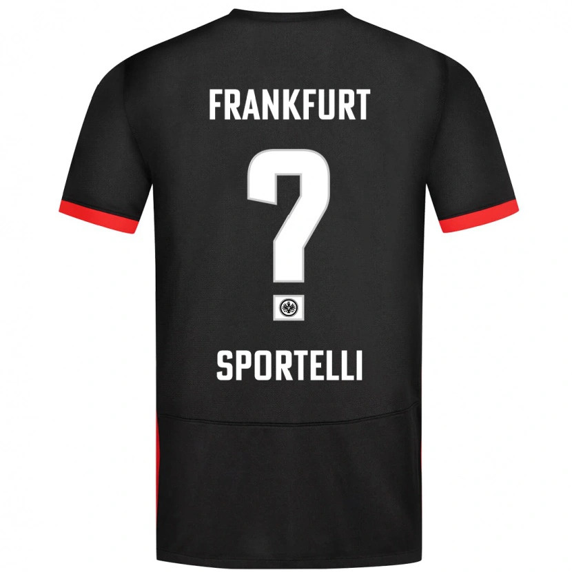 Danxen Kid Flavio Sportelli #0 Black Away Jersey 2024/25 T-Shirt